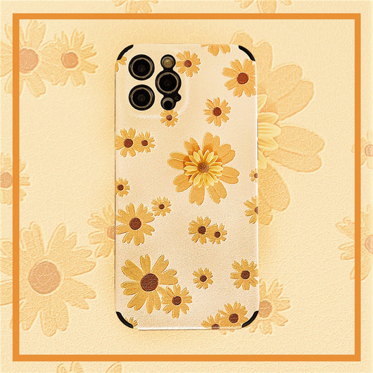 Funda Suave de Piel de Cordero con Textura Margarita 3D y Perforaciones de Silicona - Image 10