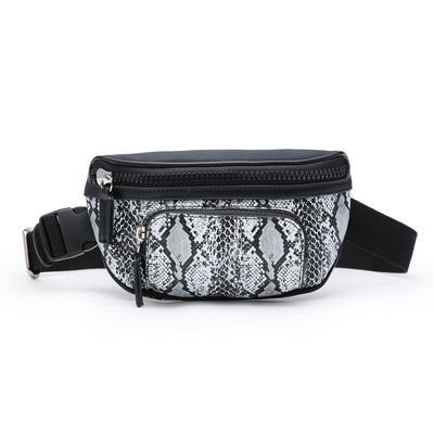 Bolsa de Cintura Cuero Mini con Estampado Serpiente - Image 7