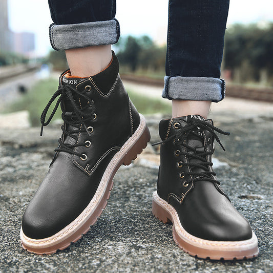 Botas Martin Altas Estilo Británico - Zapatos de Trabajo y Casual Premium