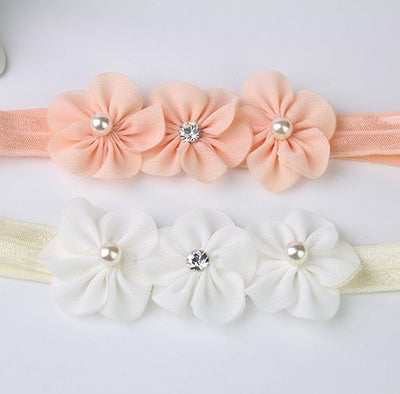 Diadema para bebé con diseño de flores de cerezo - Image 3