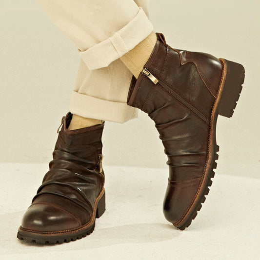 Botas Vaqueras de Cuero Premium - Estilo Martin Clásico