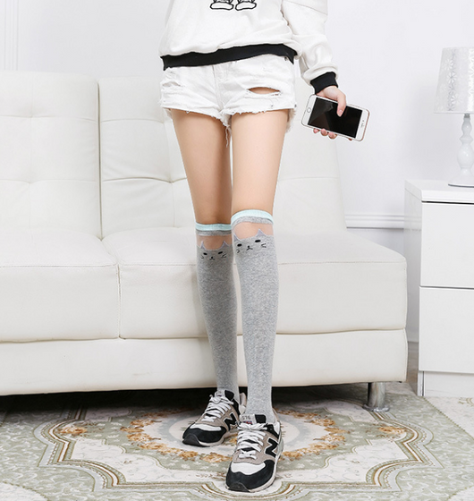 Calcetines Estampados con Diseño de Gato - Image 5