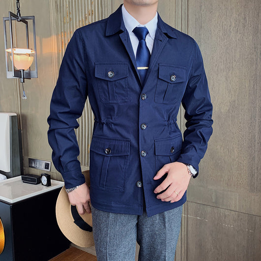 Chaqueta Casual Retro de Caballero Británico para Otoño - Image 9