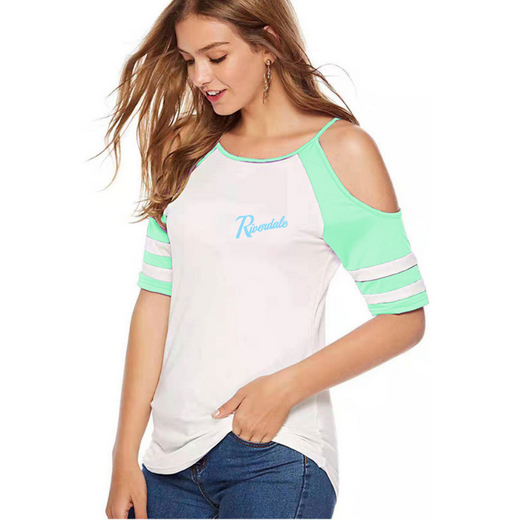 Blusa de Hombro Descubierto con Impresión 3D - Image 9