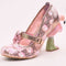 Zapatos de Tacón Alto con Encaje Calado Exquisito