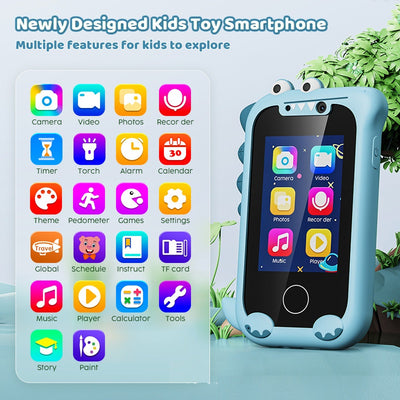 Teléfono Táctil Educativo con Cámara y Videojuegos para Niños Pequeños - Image 3