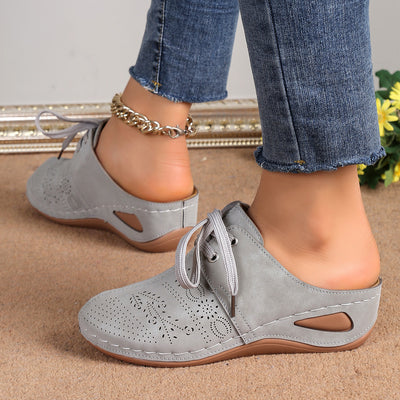 Sandalias Deportivas Mujer Verano con Cuña y Encaje - Chanclas Huecas Transpirables - Image 15