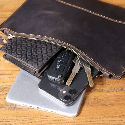 Cartera Minimalista de Cuero Crazy Horse para Hombre - Image 3