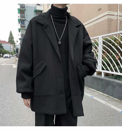 Abrigo Gabardina Casual Versátil para Hombre - Corte Relajado Primavera Otoño - Image 16