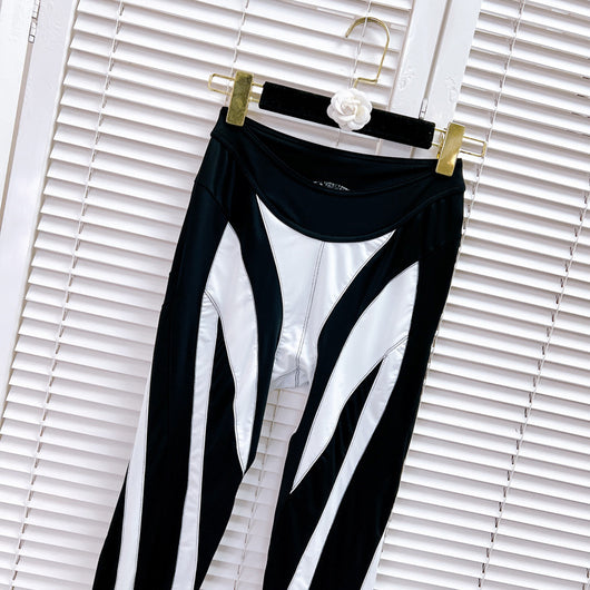 Leggings Deportivos con Malla y Costuras Decorativas para Mujer - Image 8
