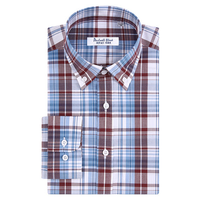 Camisa de Cuadros para Hombre en Algodón Puro de Manga Larga - Image 4
