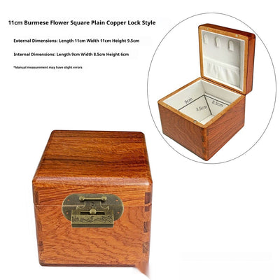 Caja Joyero Vintage Estilo Chino con Cerradura para Joyas y Accesorios - Image 5