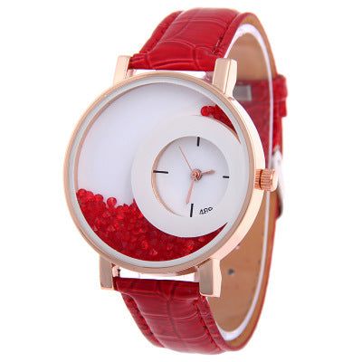 Reloj de Cuarzo Elegante con Cristales Brillantes - Moda Europea