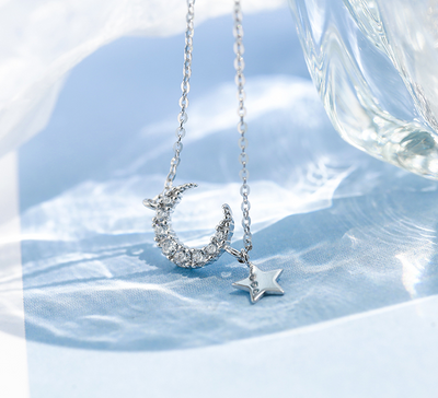 Collar Colgante Luna y Estrellas - Image 6