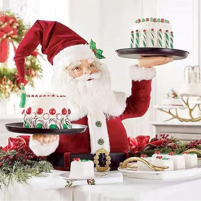 Soporte Decorativo Navideño Muñeco de Nieve para Aperitivos - Image 3