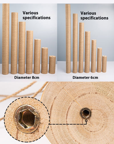 Torre Rascador para Gatos en Madera Maciza con Cuerda de Cáñamo - Image 31