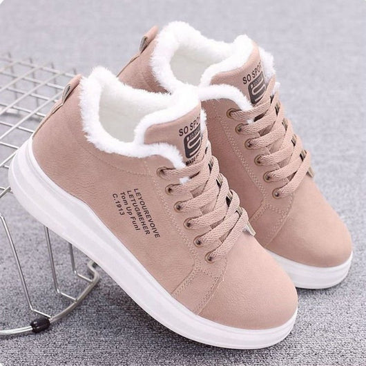 Zapatillas Deportivas Cálidas Acolchadas para Mujer Talla Grande