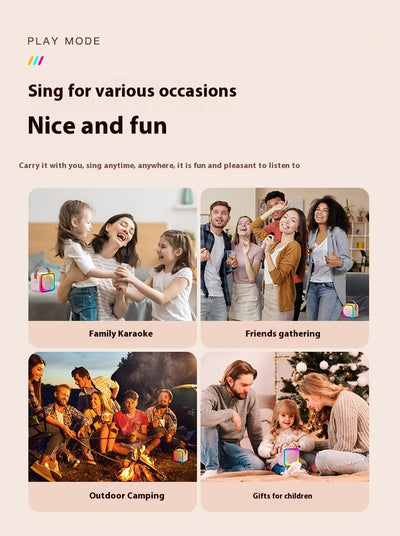 Micrófono Karaoke Doble con Parlante para Interiores y Exteriores - Image 16