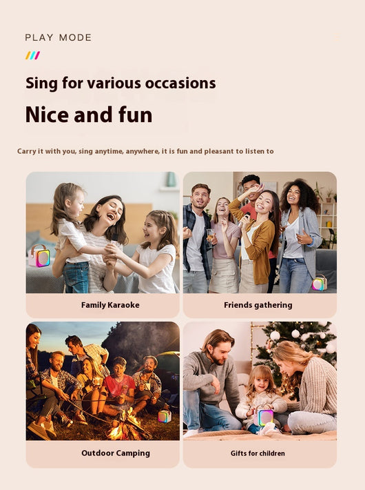 Micrófono Karaoke Doble con Parlante para Interiores y Exteriores - Image 16