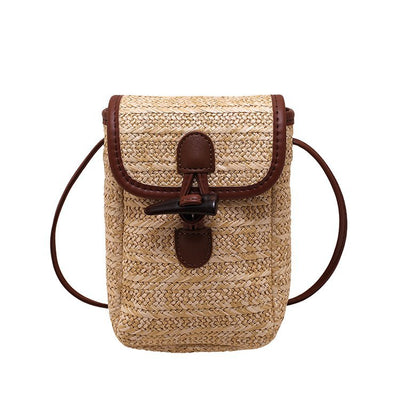 Bolso Crossbody de Paja Casual para Mujer - Image 5