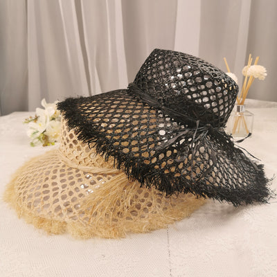Sombrero de Rafia Francés Vintage Tendencia - Image 9
