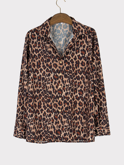 Camisa Estampado Leopardo Manga Larga para Hombre - Image 5