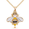 Summer Jewelry Necklace Lady Cartoon Cute Drop Oil Studded Bee Pendant 133184 yellow