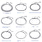 Retro Artistic Trendy Mens Minimalist Titanium Steel Bracelet Steel Color C626519