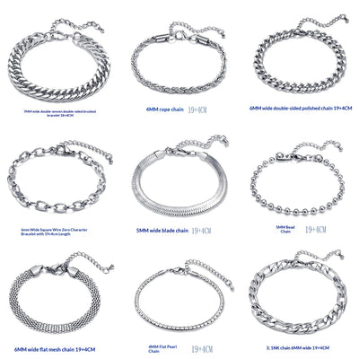Pulsera de Acero Titanio Minimalista para Hombre - Diseño Retro Artístico - Image 8