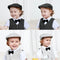 Traje Gentleman Infantil con Boina Blanca para Bautizo