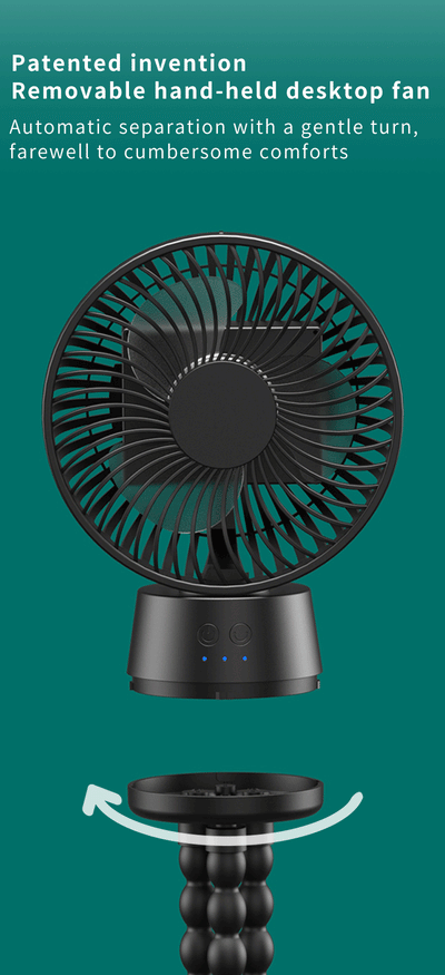 Ventilador Portátil Automático para Cochecito de Bebé con Luz LED - Image 15
