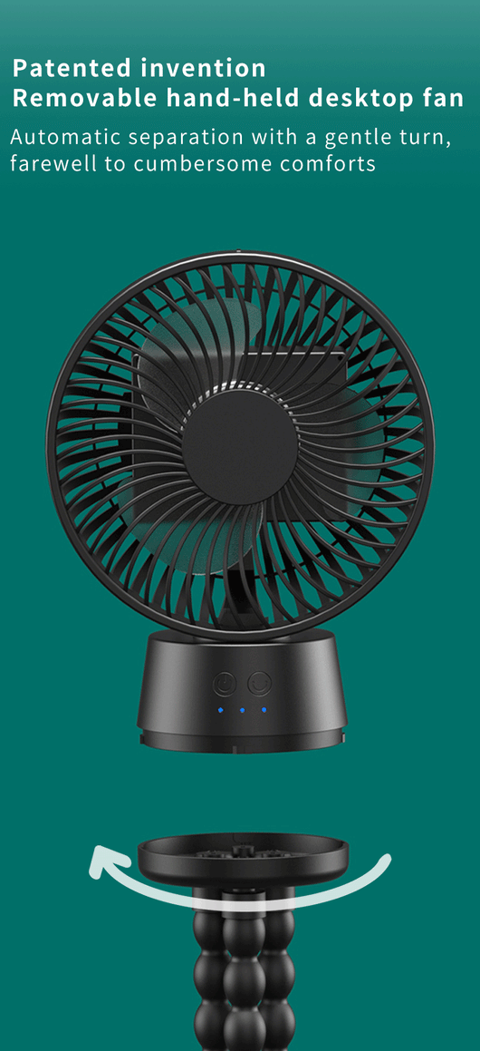 Ventilador Portátil Automático para Cochecito de Bebé con Luz LED - Image 15