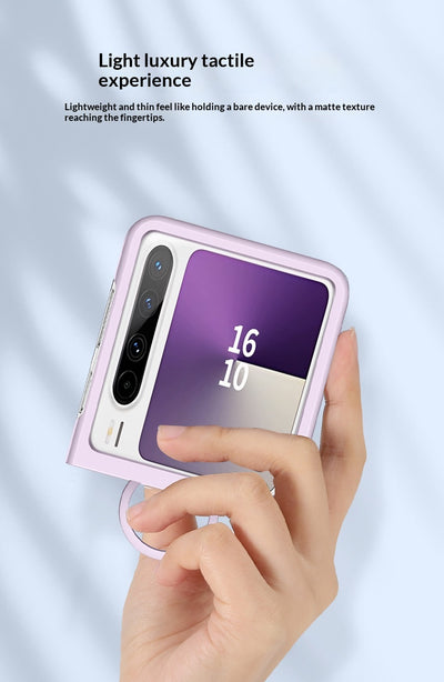 Funda Plegable para Teléfono con Ventana Grande y Anillo Protector Ultrafina - Image 27
