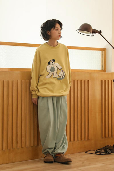 Sudadera Estampada de Manga Larga para Niñas
