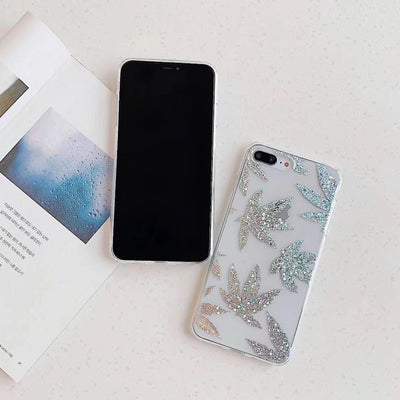 Funda para celular con diseño de piña y hoja electrochapada - Image 3