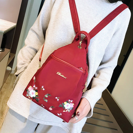 Mochila Oxford para Dama con Bordado Versátil - Image 4
