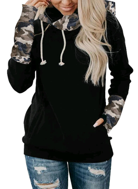 Sudadera con Capucha Color Block Estilo Urbano para Mujer - Image 9