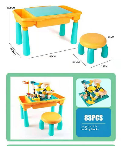 Mesa de Construcción con Bloques Gigantes para Niños - Image 16