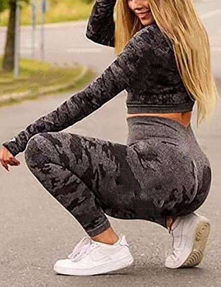 Leggins Deportivos Melocotón con Mangas Largas y Cintura Alta - Image 4