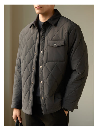 Abrigo Acolchado para Hombre con Cuello Solapa - Chaqueta Térmica - Image 11