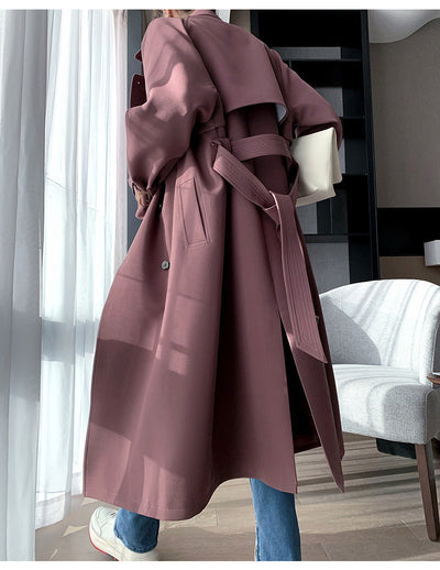 Abrigo Suelto Estilo Británico para Mujer - Image 15