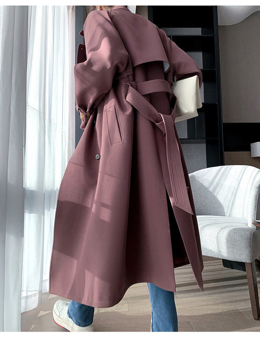 Abrigo Suelto Estilo Británico para Mujer - Image 15