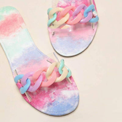 Sandalias Transparentes Talla Grande - Chanclas Planas Cómodas para Playa - Image 2