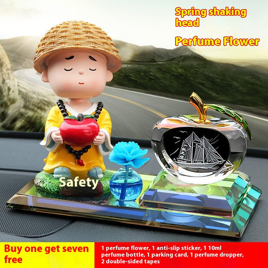 Adorno Perfumado para Auto con Cabeza Móvil y Cristal Tallado - Image 18
