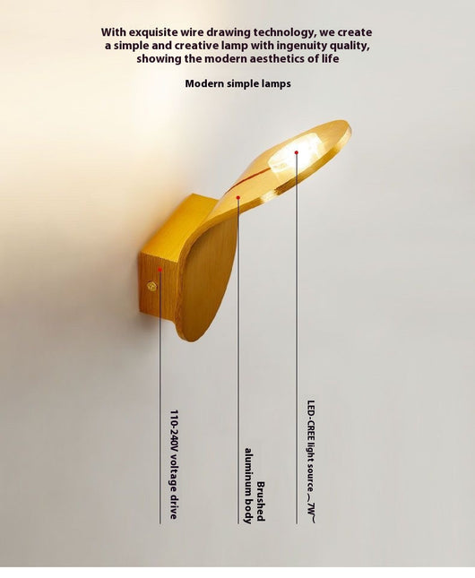 Lámpara de Pared LED Minimalista Moderna para Mesita de Noche - Image 16