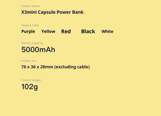 Cargador Portátil Cápsula Mini con Cable PD 20W - Emergencia Móvil - Image 7