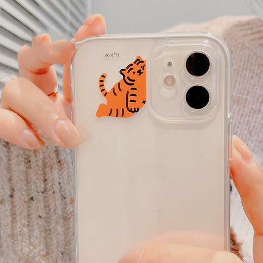 Funda Transparente para Celular con Diseño de Tigre Lindo - Image 2