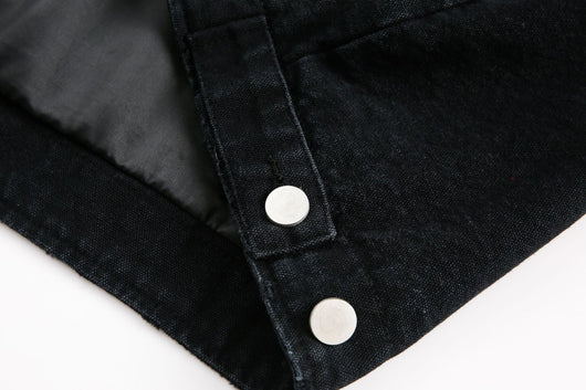 Chaqueta Denim Vintage Desgastada Estilo Retro Americano - Image 8
