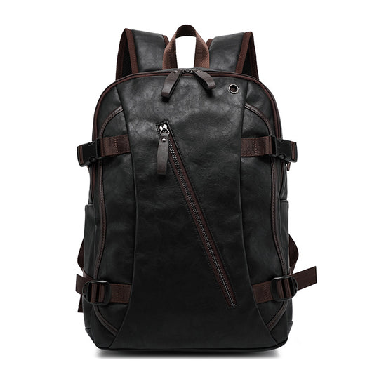 Mochila Escolar Hombre Estilo Coreano Cuero Premium - Bolsa Casual Moderna - Image 8