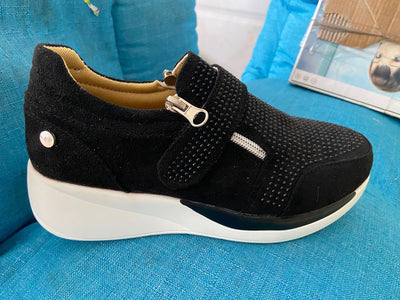 Tenis Deportivos con Plataforma Elevadora y Suela Gruesa - Cierre Velcro - Image 2